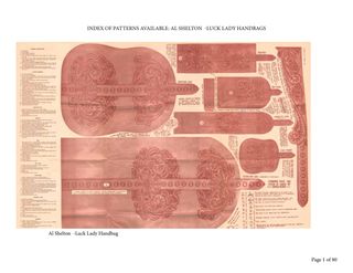 First page of Index of Patterns Available — the Library’s pattern index