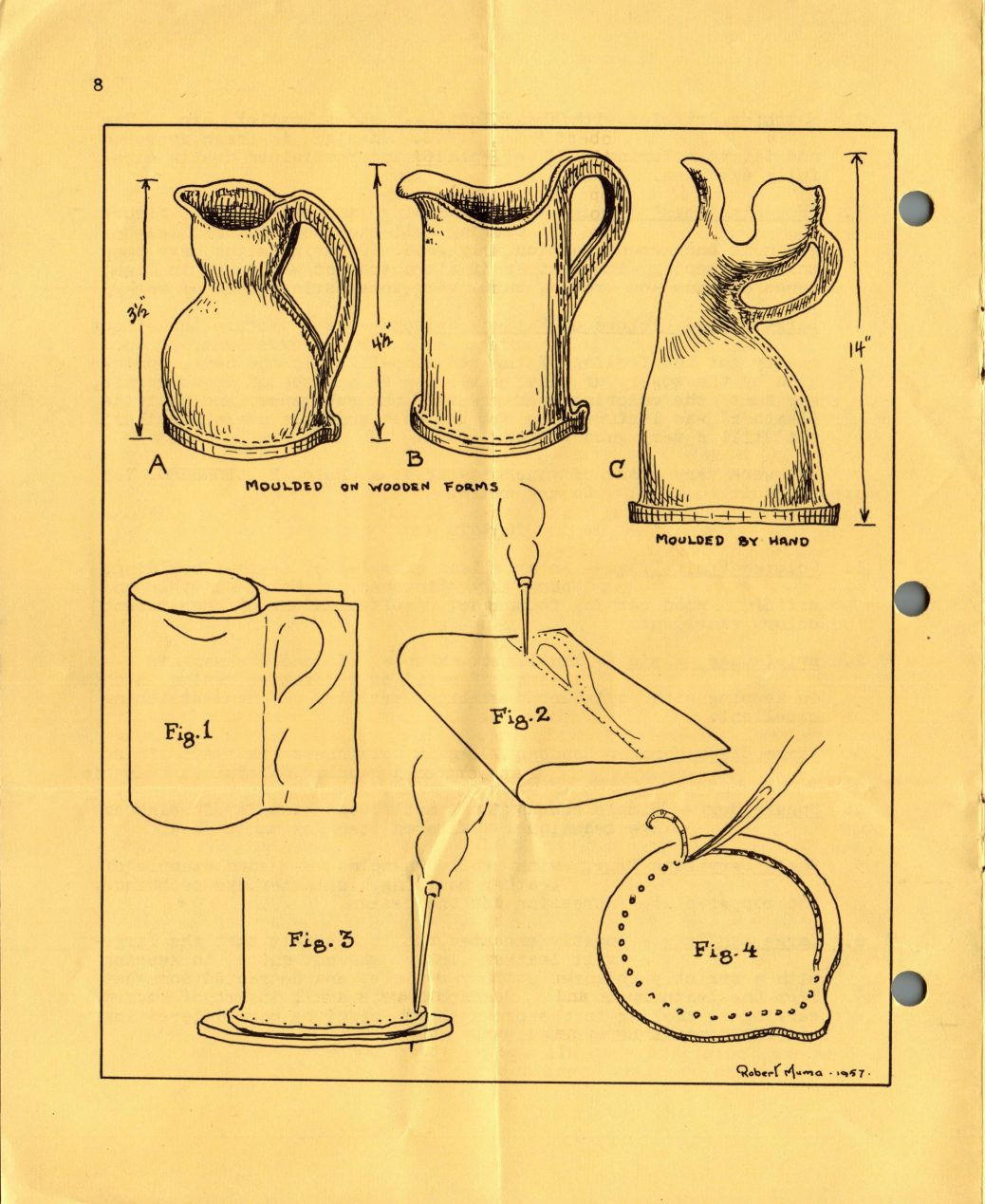 Spring 1957 · Volume 6, No. 3, page 8 — the drawings printed on this page
