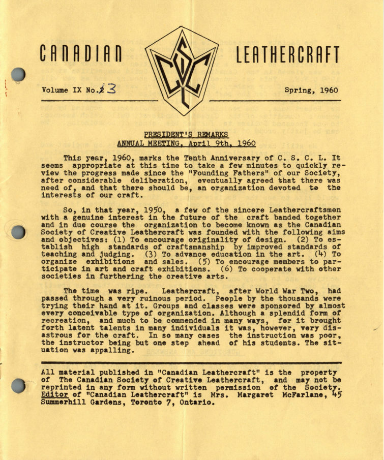 The front page of Spring 1960 · Vol. 9, No. 3