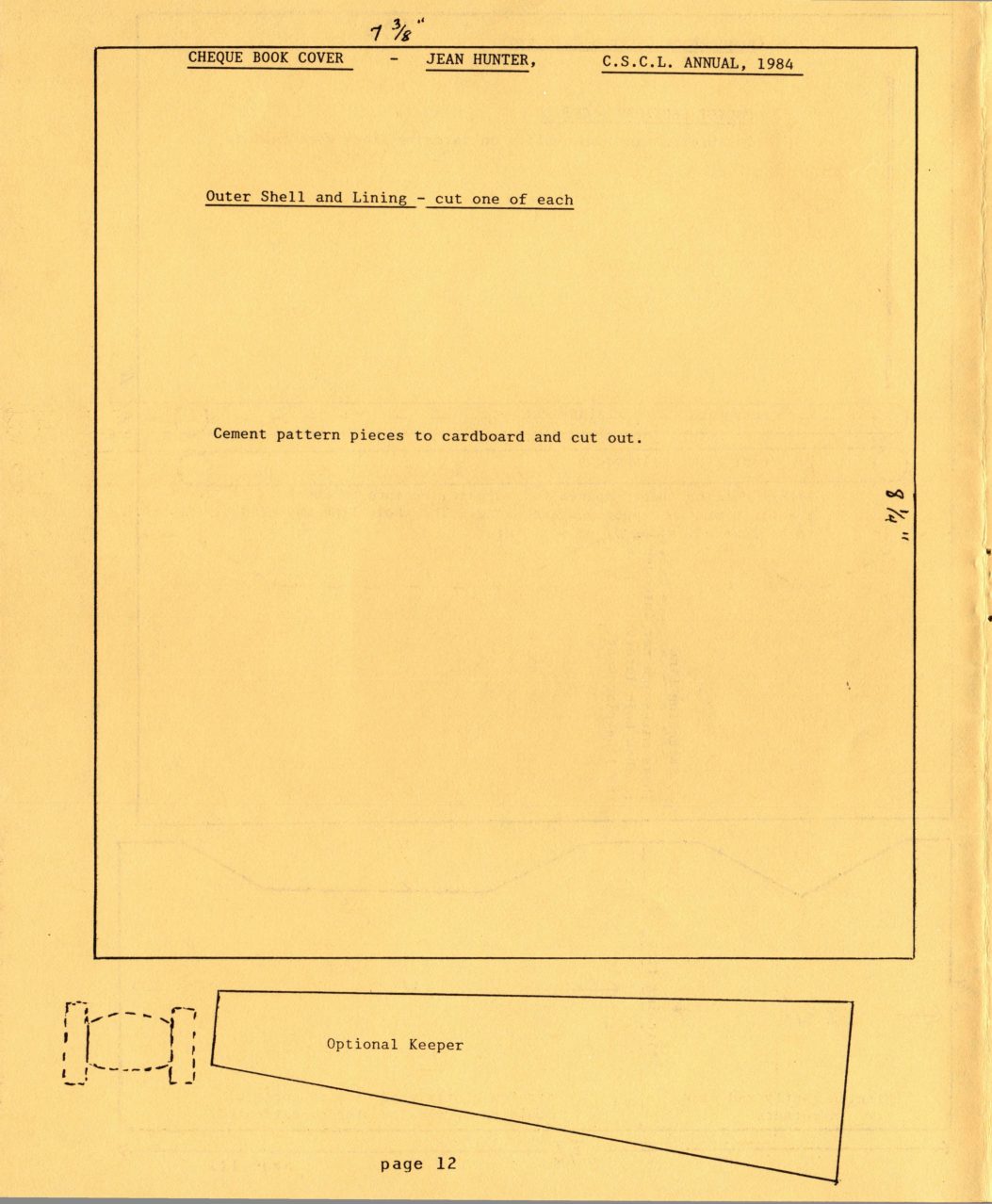 Summer 1984 · Volume 32, No. 4, page 12 — the drawings printed on this page