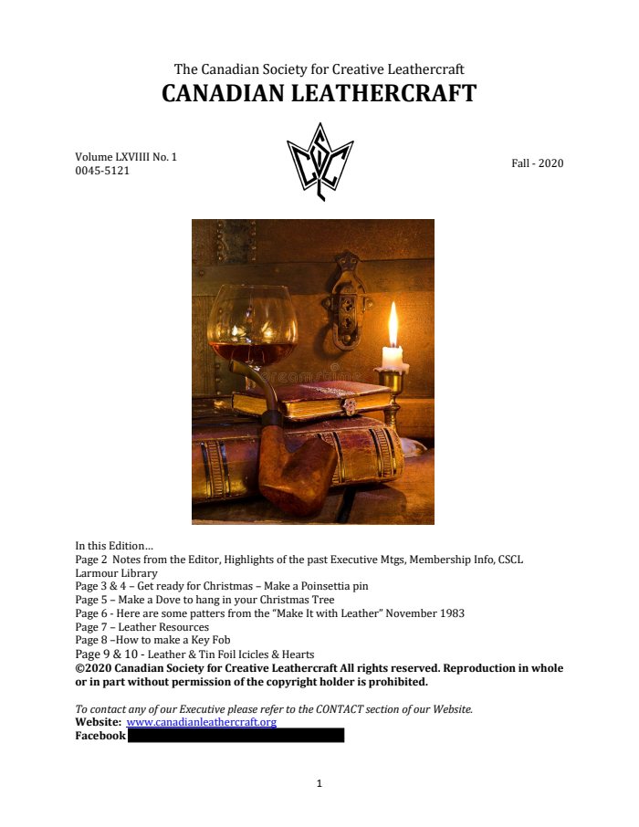 The front page of Fall 2020 · Vol. 69, No. 1