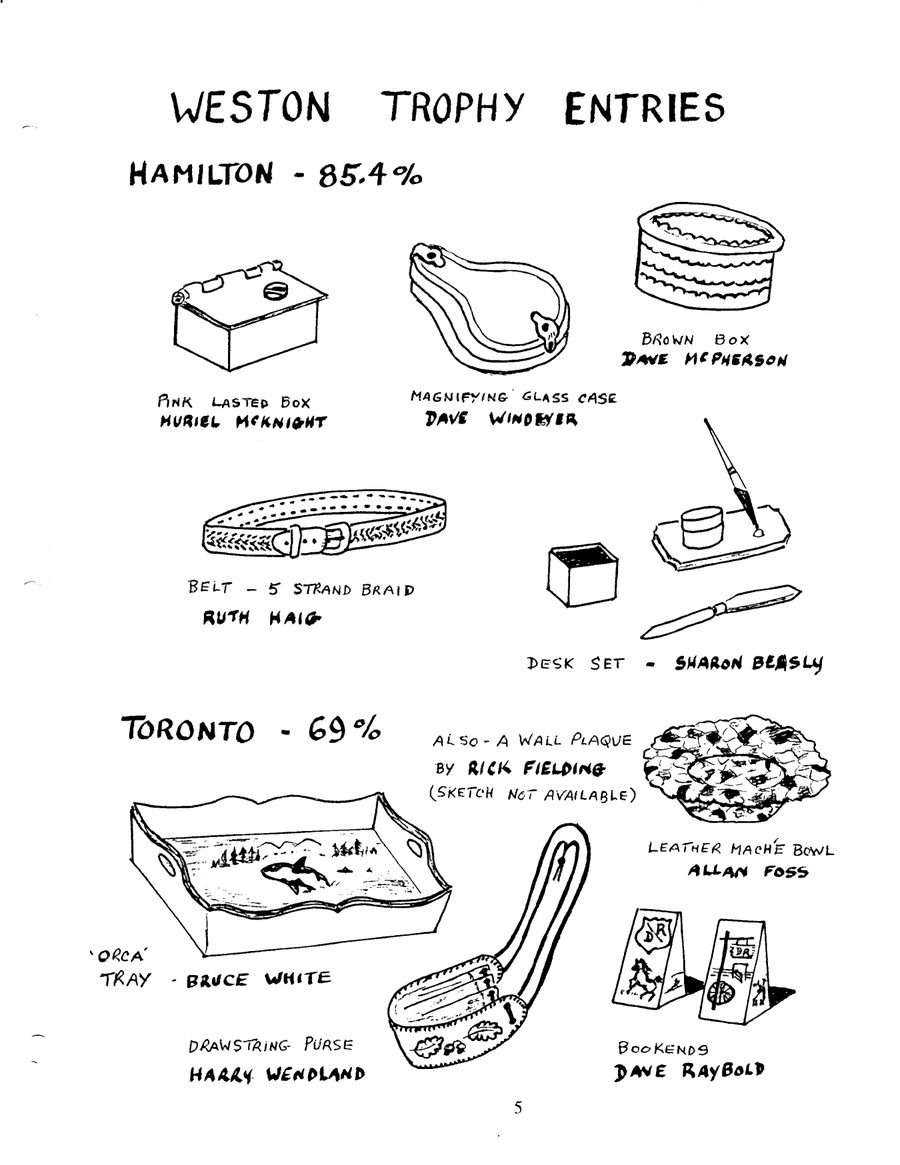 Canadian Leathercraft – Summer 1993 – Newsletter by CSCL, page 4 — photograph 2