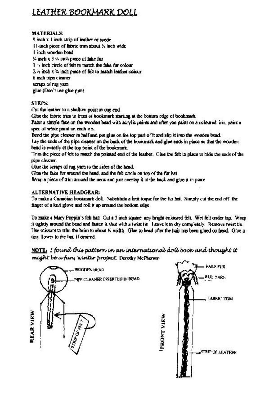 Canadian Leathercraft – Winter 2005-2006 – Newsletter by CSCL, page 6 — photograph 1