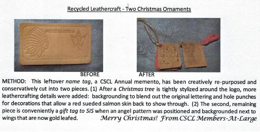 Canadian Leathercrafter September, October, November, December – 2022 – Newsletter by CSCL, page 6 — photograph 1
