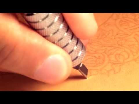 Magic Box — leather carving & tooling of a Celtic Tree of Life