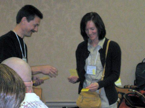 Lauren picking up Salon Ribbons for her parents - David and Dorothy