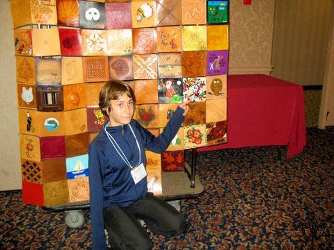 Joanna Malec and her Quilt Square