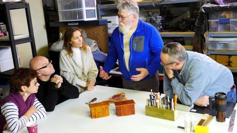 Hinged Leather Box – CSCL workshop — photograph 2