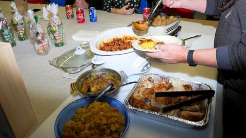 The pot-luck supper