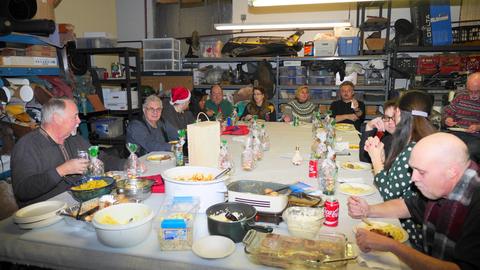 The party at the long table