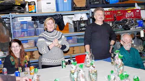 At the Christmas party