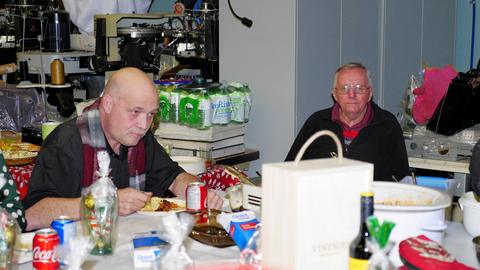 At the Christmas party