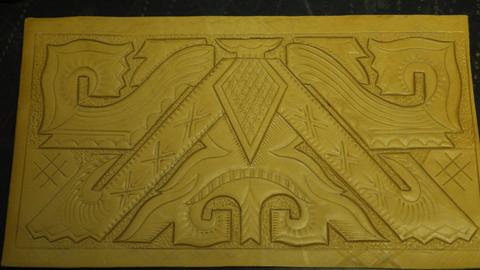 A geometric tooled panel