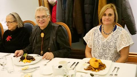 At the Mississauga Branch's Christmas dinner, December 2018