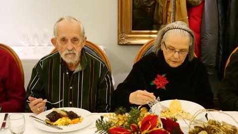 At the Mississauga Branch's Christmas dinner, December 2018
