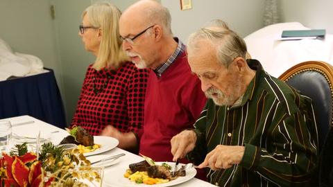 At the Mississauga Branch's Christmas dinner, December 2018