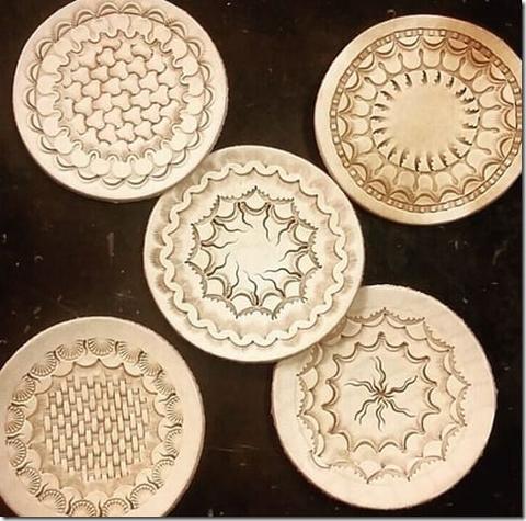 Stamped coasters, the meeting's project