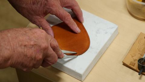 Stamping a coaster