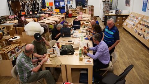 The store's classroom at the end of the meeting