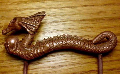 Back Quiver - leather carving and tooling, pewter casting, copper electroplating — photograph 14