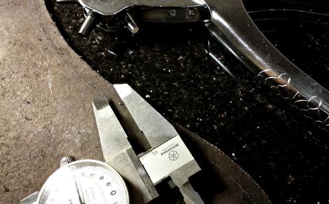 Back Quiver - leather carving and tooling, pewter casting, copper electroplating — photograph 47