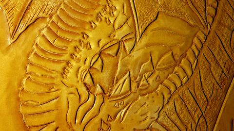 Back Quiver - leather carving and tooling, pewter casting, copper electroplating — photograph 49