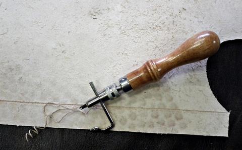 Back Quiver - leather carving and tooling, pewter casting, copper electroplating — photograph 53