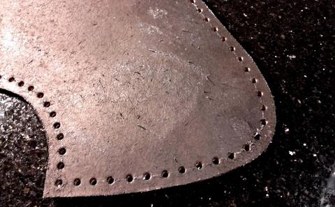 Back Quiver - leather carving and tooling, pewter casting, copper electroplating — photograph 69