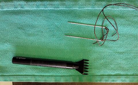 Back Quiver - leather carving and tooling, pewter casting, copper electroplating — photograph 94