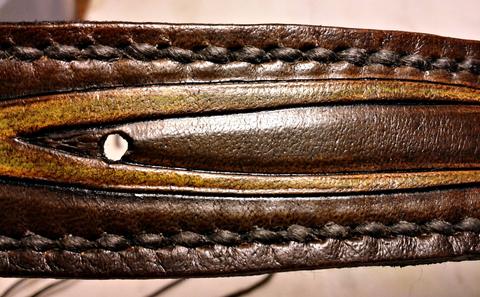 Back Quiver - leather carving and tooling, pewter casting, copper electroplating — photograph 95