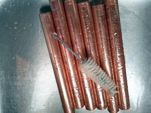 Back Quiver - leather carving and tooling, pewter casting, copper electroplating — photograph 122