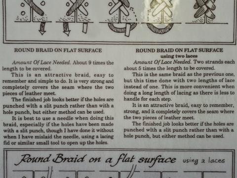 Lacing (leathercraft) — photograph 20