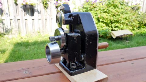 Leather cutter and fudge wheel restoration — photograph 2