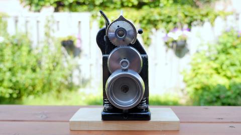 Leather cutter and fudge wheel restoration — photograph 4