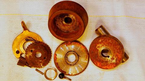 Leather cutter and fudge wheel restoration — photograph 5