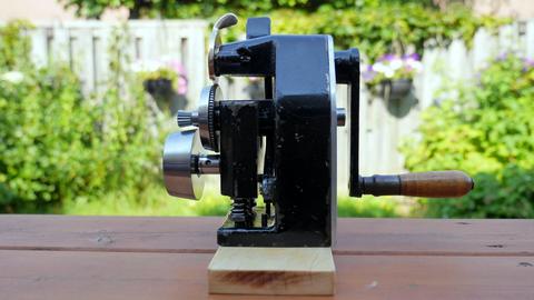 Leather cutter and fudge wheel restoration — photograph 9