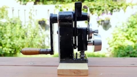 Leather cutter and fudge wheel restoration — photograph 11