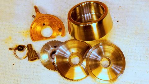 Leather cutter and fudge wheel restoration — photograph 12