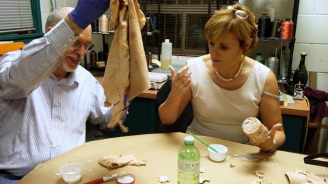 MSCL meeting and workshop - leather mache, covering bottles — photograph 5