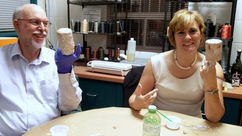 MSCL meeting and workshop - leather mache, covering bottles — photograph 21