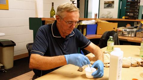 MSCL meeting and workshop - leather mache, covering bottles — photograph 25