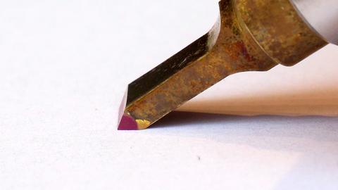 Swivel knife sharpening — photograph 5