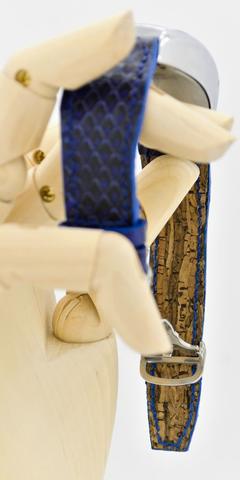 Blue snake skin watch straps by Julien Jans — photograph 7