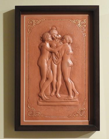 A wall piece “The Three Graces” by Gregory Belenky — photograph 1