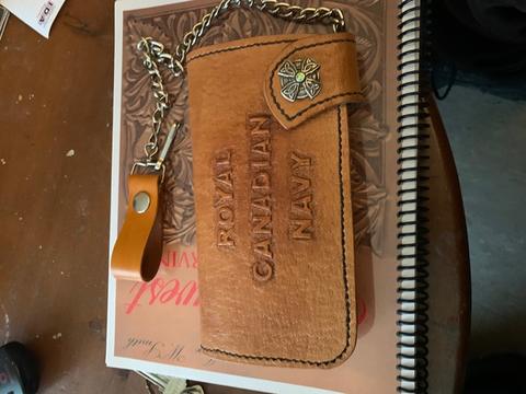 Japanese Long Wallet, Hand Stitched by James Wilkes — photograph 1