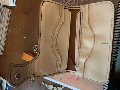 Japanese Long Wallet, Hand Stitched by James Wilkes — photograph 3