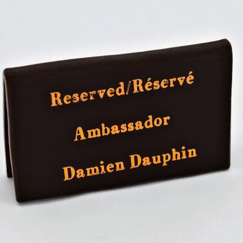 Custom nameplate by Julien Jans — photograph 2