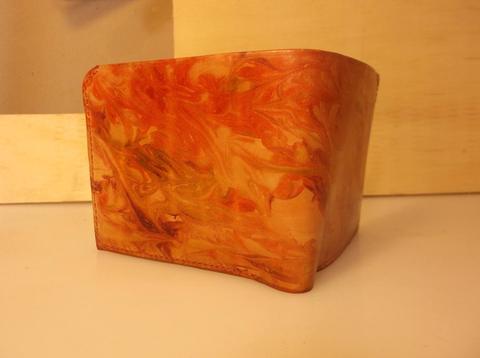 Simple Bi Fold with Shaving Foam Dye Marbled Wallet by Lauchlan Harrison — photograph 1