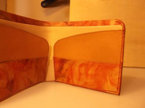 Simple Bi Fold with Shaving Foam Dye Marbled Wallet by Lauchlan Harrison — photograph 4