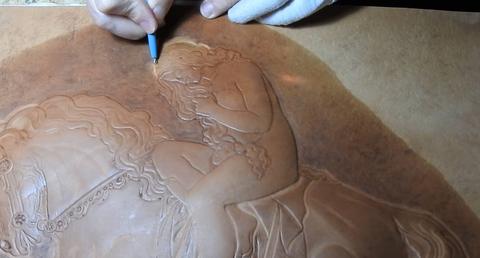 "Lady Godiva" leather relief by Gregory Belenky — photograph 4